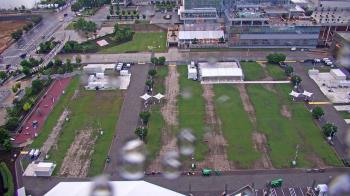 Weather camera view of Mercedes-Benz Stadium 350 ft above street.