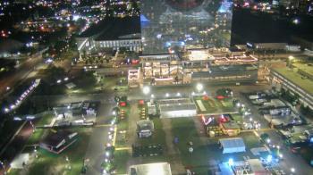 Weather camera view of Mercedes-Benz Stadium 350 ft above street.