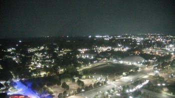 Weather camera view of Mercedes-Benz Stadium 350 ft above street.