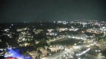 Weather camera view of Mercedes-Benz Stadium 350 ft above street.