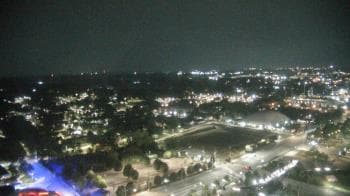 Weather camera view of Mercedes-Benz Stadium 350 ft above street.