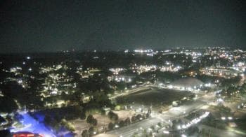 Weather camera view of Mercedes-Benz Stadium 350 ft above street.