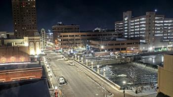 Weather camera view of City of Aurora IL.