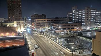 Weather camera view of City of Aurora IL.