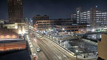 Weather camera view of City of Aurora IL.