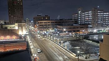 Weather camera view of City of Aurora IL.