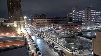 Weather camera view of City of Aurora IL.