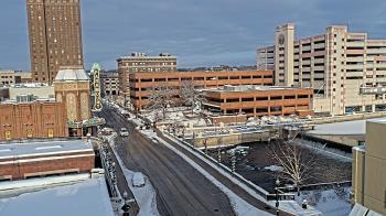 Weather camera view of City of Aurora IL.