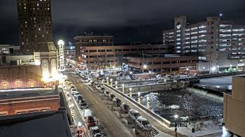 Weather camera view of City of Aurora IL.
