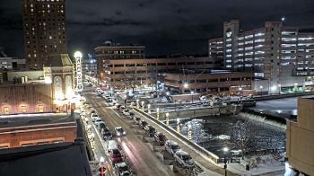 Weather camera view of City of Aurora IL.