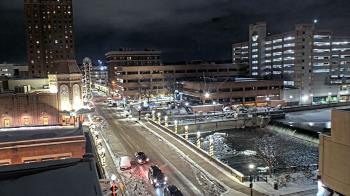 Weather camera view of City of Aurora IL.