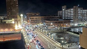 Weather camera view of City of Aurora IL.