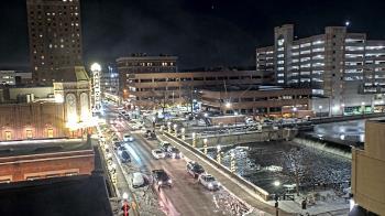 Weather camera view of City of Aurora IL.