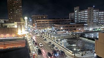 Weather camera view of City of Aurora IL.