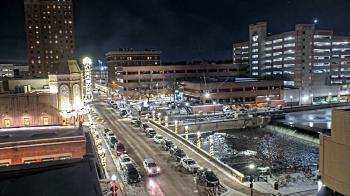 Weather camera view of City of Aurora IL.