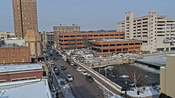 Weather camera view of City of Aurora IL.