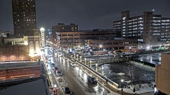 Weather camera view of City of Aurora IL.