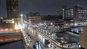 Weather camera view of City of Aurora IL.