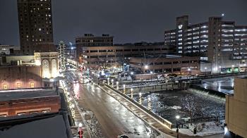 Weather camera view of City of Aurora IL.
