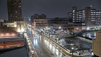 Weather camera view of City of Aurora IL.
