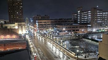 Weather camera view of City of Aurora IL.