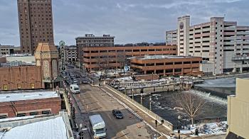 Weather camera view of City of Aurora IL.