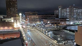 Weather camera view of City of Aurora IL.
