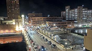 Weather camera view of City of Aurora IL.