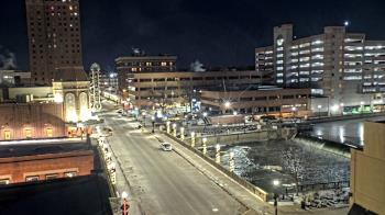 Weather camera view of City of Aurora IL.