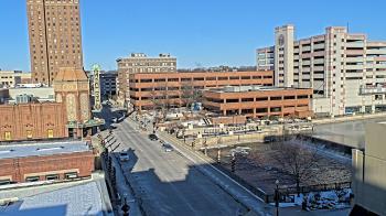 Weather camera view of City of Aurora IL.