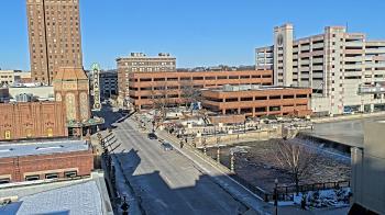 Weather camera view of City of Aurora IL.