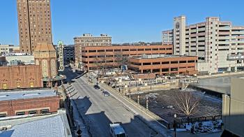 Weather camera view of City of Aurora IL.