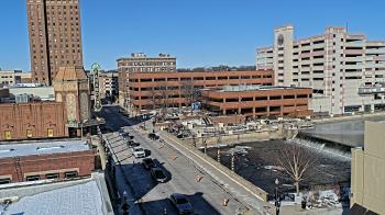 Weather camera view of City of Aurora IL.