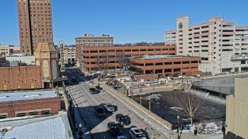 Weather camera view of City of Aurora IL.