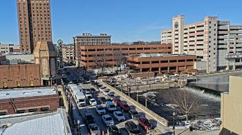 Weather camera view of City of Aurora IL.
