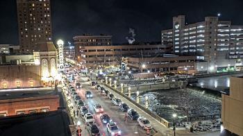 Weather camera view of City of Aurora IL.