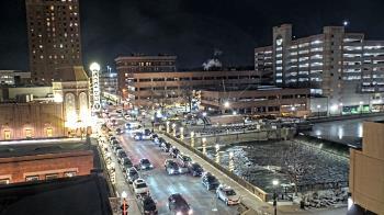 Weather camera view of City of Aurora IL.