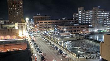 Weather camera view of City of Aurora IL.
