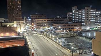Weather camera view of City of Aurora IL.