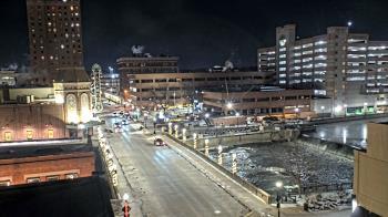 Weather camera view of City of Aurora IL.