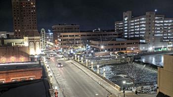 Weather camera view of City of Aurora IL.