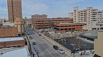 Weather camera view of City of Aurora IL.