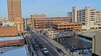 Weather camera view of City of Aurora IL.