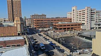 Weather camera view of City of Aurora IL.