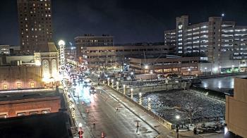 Weather camera view of City of Aurora IL.