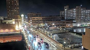 Weather camera view of City of Aurora IL.