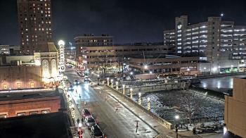 Weather camera view of City of Aurora IL.