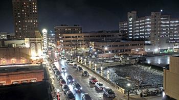 Weather camera view of City of Aurora IL.