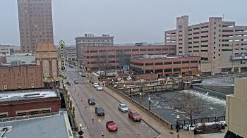 Weather camera view of City of Aurora IL.