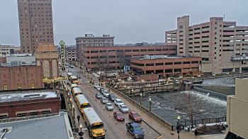 Weather camera view of City of Aurora IL.